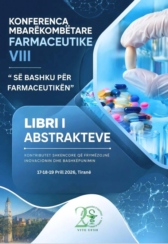Libri i Abstrakteve, Konferenca Mbarëkombëtare Farmaceutike VIII, Së bashku për Farmaceutikën